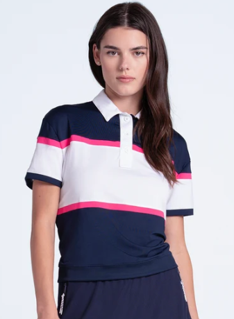 Lucky in Love PREPPY GOLF PLEASE Short Sleeve Rugby Club