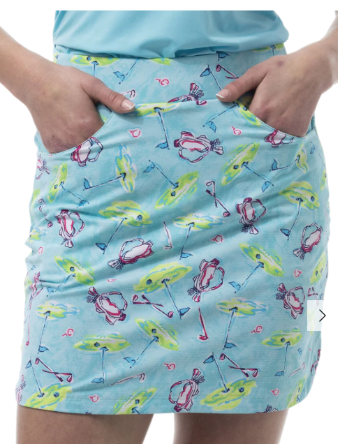 SanSoleil SolStyle Printed Skort 17" (Multiple Colors)