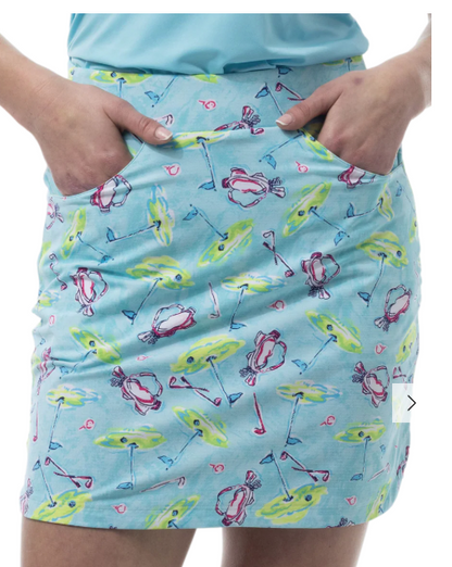 SanSoleil SolStyle Printed Skort 17" (Multiple Colors)