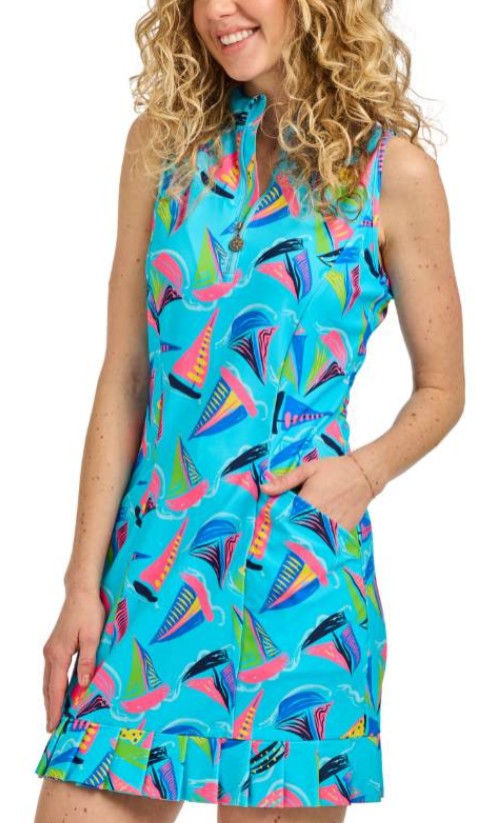 Tzu Tzu Shiloh Set Sail Sleeveless Dress