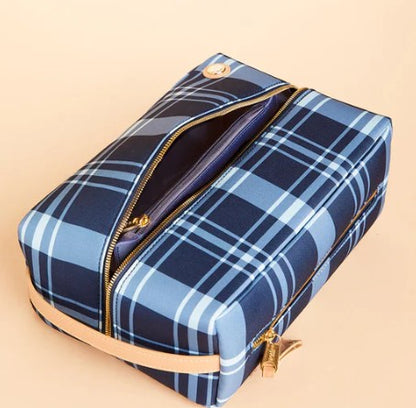 Golf Shoe Bag Clara Bluestone Plaid