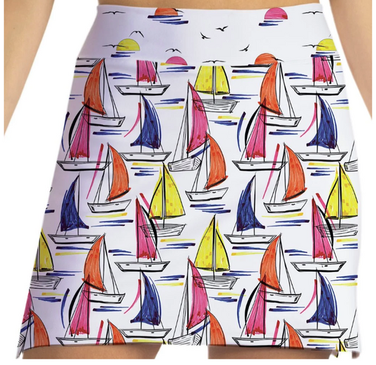Skort Obsession Seas the Day Pattern Skort 17"