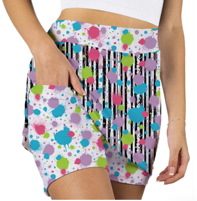 Skort Obsession Splash Zone Pattern Skort
