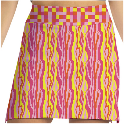 Skort Obsession Digital Lava Pattern Skort 17"