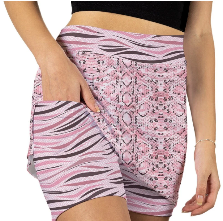 Skort Obsession Sassy Snake Pattern Skort 17"