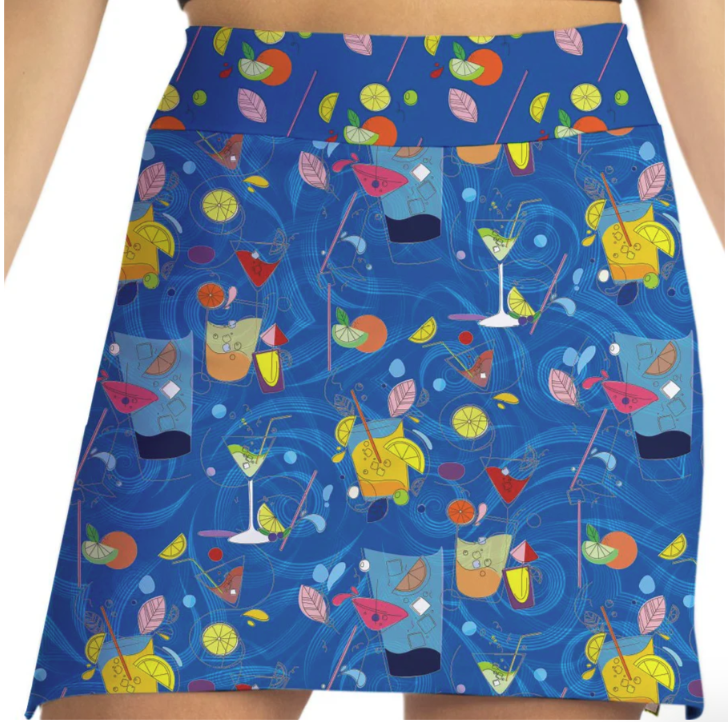 Skort Obsession Sip Sip Hooray Cocktail Pattern Skort