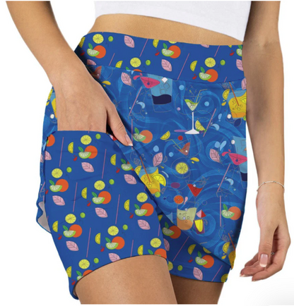 Skort Obsession Sip Sip Hooray Cocktail Pattern Skort
