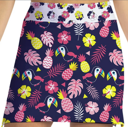 Skort Obsession Toucan Tango Pattern Skort 17"