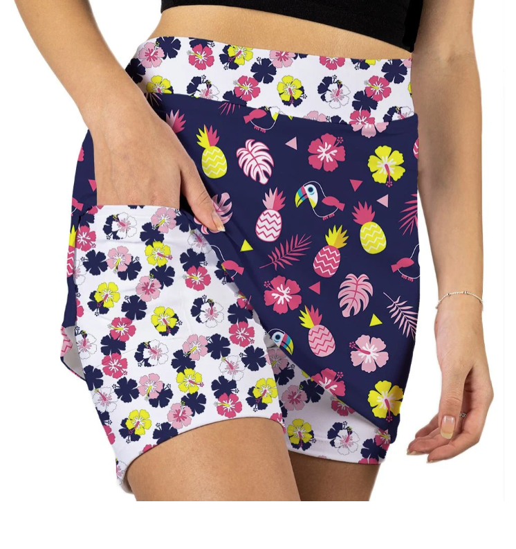 Skort Obsession Toucan Tango Pattern Skort 17"