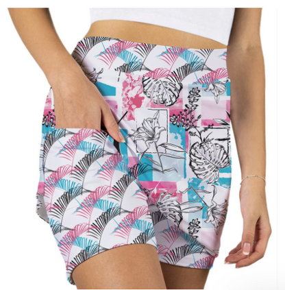 Skort Obsession TROPICHIC Pattern Skort 17"