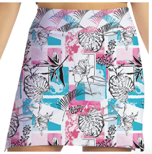 Skort Obsession TROPICHIC Pattern Skort 17"