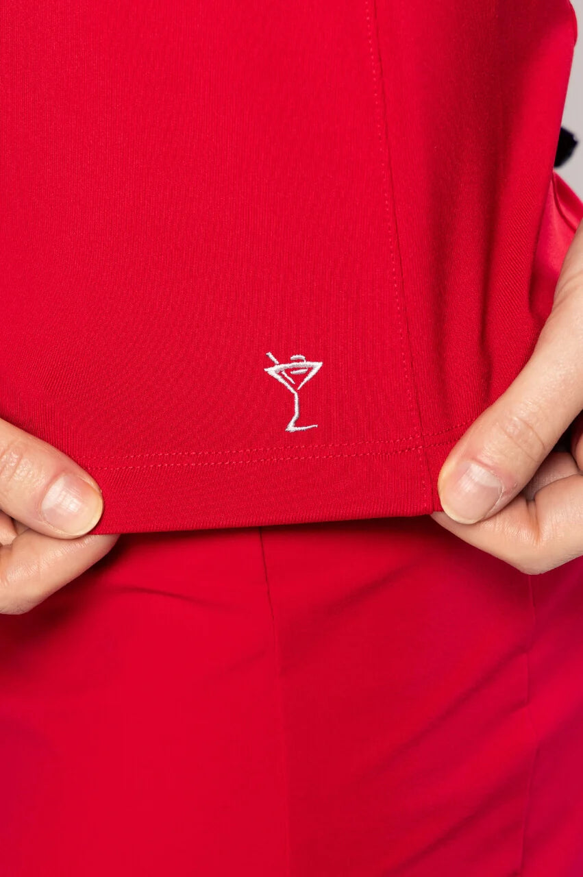 GOLFTINI SLEEVELESS ZIP POLO (Multiple Colors)