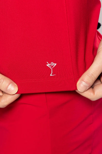 GOLFTINI SLEEVELESS ZIP POLO (Multiple Colors)