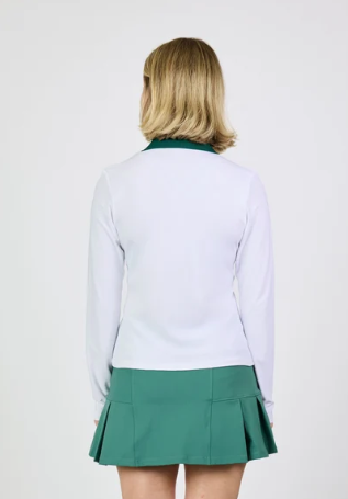 Sofibella Fresh Air Long Sleeve Polo