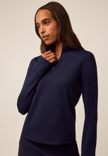 GREYSON Soleil Long Sleeve Quarter-Zip Polo (Multiple Colors)