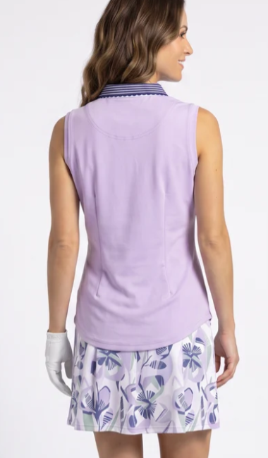 SPORT HALEY BLAIR'S COVE Anya Sleeveless Polo - Lilac