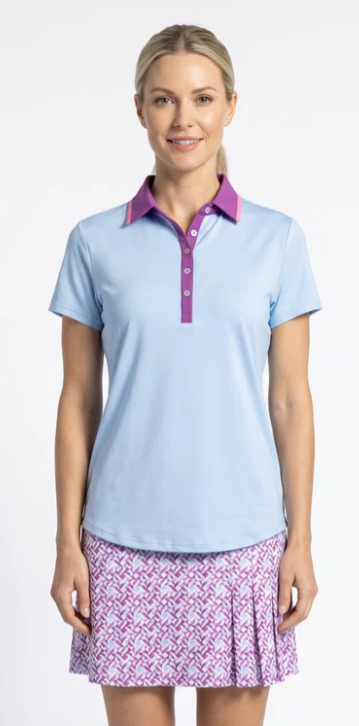 SPORT HALEY The Highlands Short Sleeve Polo - Powder