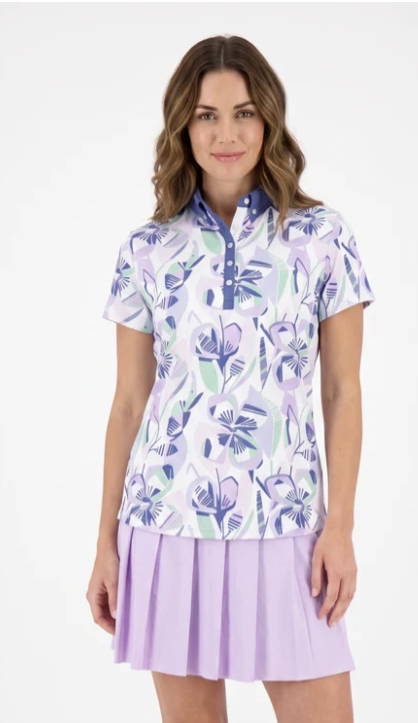 SPORT HALEY BLAIR'S COVE Short Sleeve Polo- Baltic