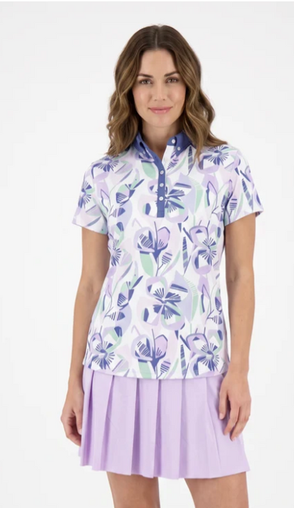 SPORT HALEY BLAIR'S COVE Short Sleeve Polo- Baltic
