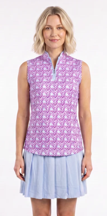 SPORT HALEY The Highlands Sleeveless Polo - Ruby