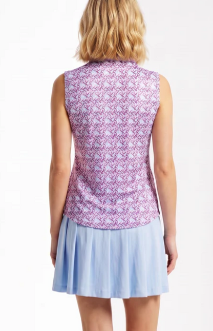 SPORT HALEY The Highlands Sleeveless Polo - Ruby