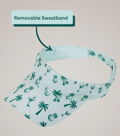 GloveIt Palm Trees Sport Visor