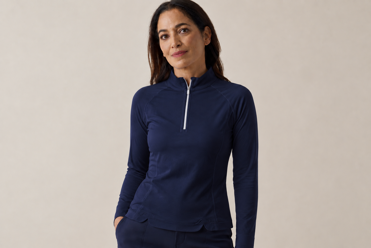 A. Putnam Long Sleeve SPORT 1/4 ZIP Top (Multiple Colors)