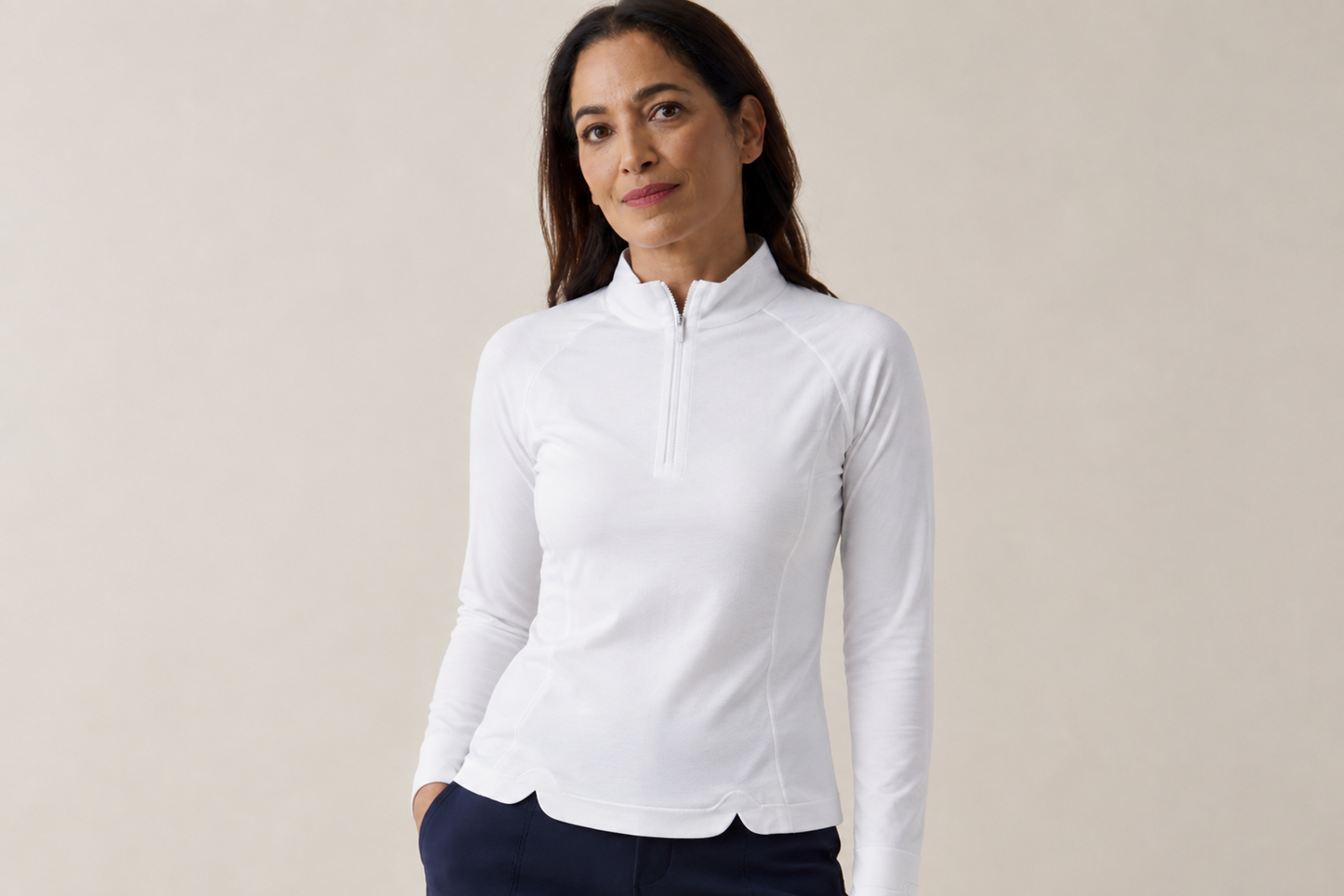 A. Putnam Long Sleeve SPORT 1/4 ZIP Top (Multiple Colors)