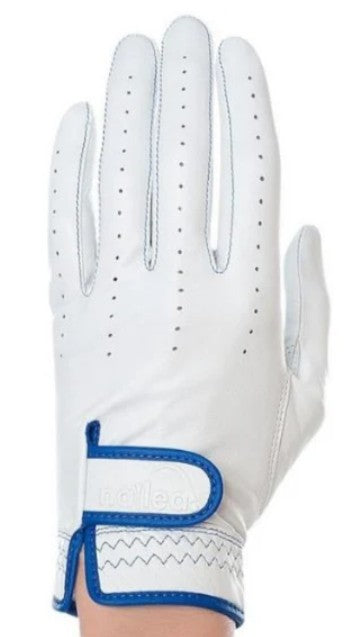Nailed Golf Premium Elongated Leather Golf Gloves White (Multiple Accents)