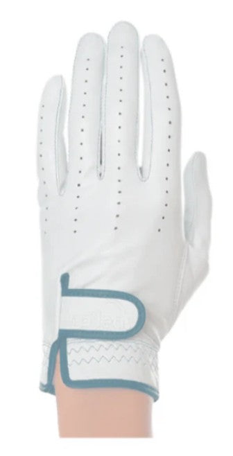Nailed Golf Premium Elongated Leather Golf Gloves White (Multiple Accents)