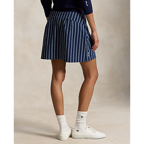 Ralph Lauren AIM 4-WAY STRETCH YARN-DYED PLEATED SKORT 17"
