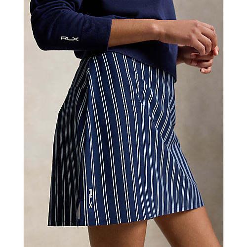Ralph Lauren AIM 4-WAY STRETCH YARN-DYED PLEATED SKORT 17"