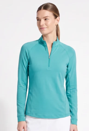 SPORT HALEY FAIRWAY ISLES Sunscape Long Sleeve Mock Neck Top