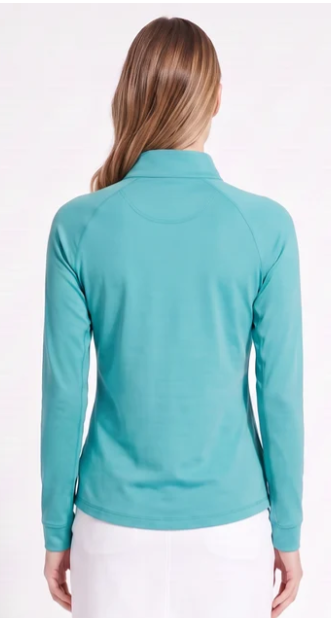 SPORT HALEY FAIRWAY ISLES Sunscape Long Sleeve Mock Neck Top