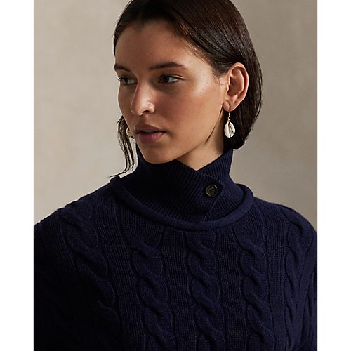 Ralph Lauren RLX LONG-SLEEVE 80-20 WOOL/CASHMERE CABLE KNIT (Multiple Colors)