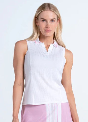 Lucky in Love Weave it to Me Tee Time Polo Tank (Multiple Colors)