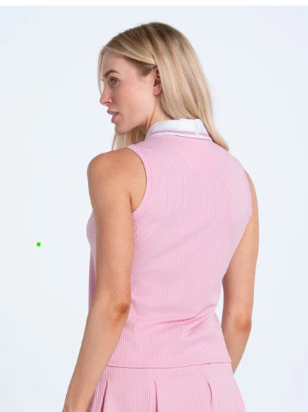 Lucky in Love Weave it to Me Tee Time Polo Tank (Multiple Colors)