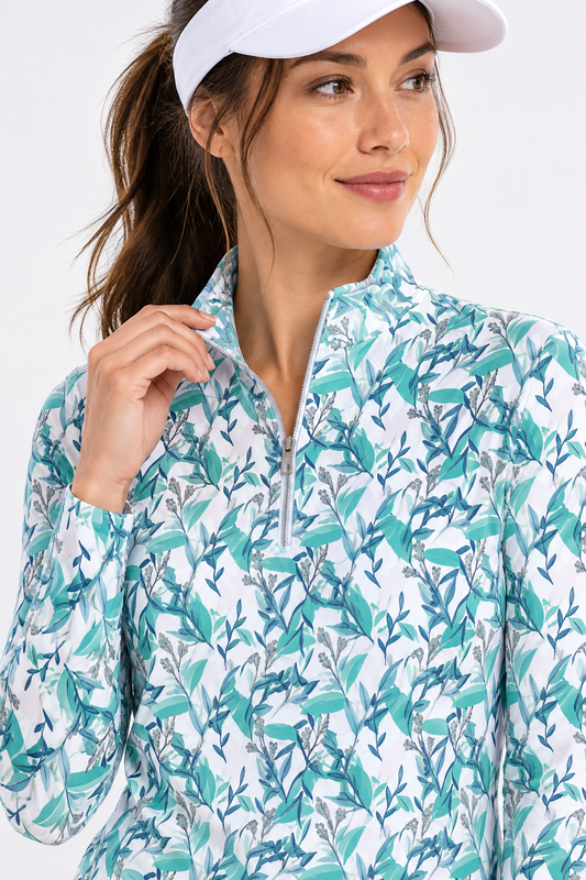 SPORT HALEY FAIRWAY ISLES Long Sleeve Mock Shirt