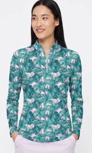 SPORT HALEY FAIRWAY ISLES Long Sleeve Mock Shirt