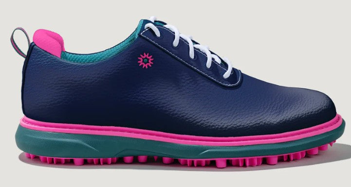 Heathlander THE NAVY GOLF SHOE in Navy | Pink