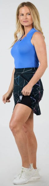 Sofibella Golf Colors Triangle Net Skort 18"