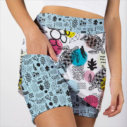 Skort Obsession Turtley Awesome Travel Women's Skort 17"