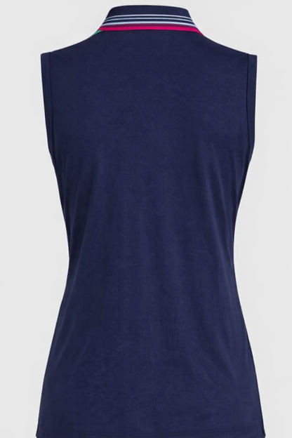 G/FORE APPAREL Gradient Collar Silky Tech Nylon Sleeveless Polo