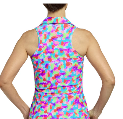 TZU TZU ALLIE SLEEVELESS MODIFIED RACERBACK TOP - Smudgy