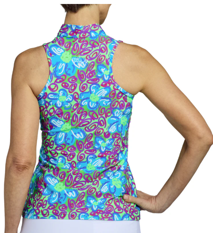Tzu Tzu Blossom Sleeveless Racerback Top