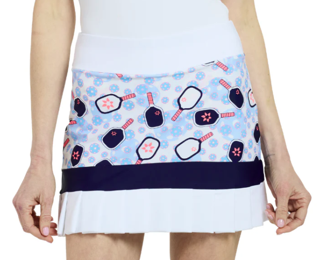 TZU TZU DARBY SKORT 16" Rally-White-Navy