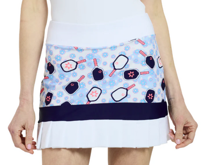 TZU TZU DARBY SKORT 16" Rally-White-Navy