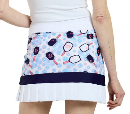 TZU TZU DARBY SKORT 16" Rally-White-Navy