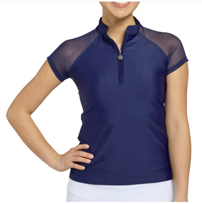 TZU TZU Short Sleeve Poppy Mesh Top (Multiple Colors)