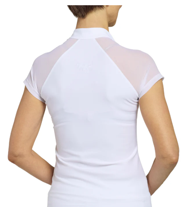 TZU TZU Short Sleeve Poppy Mesh Top (Multiple Colors)